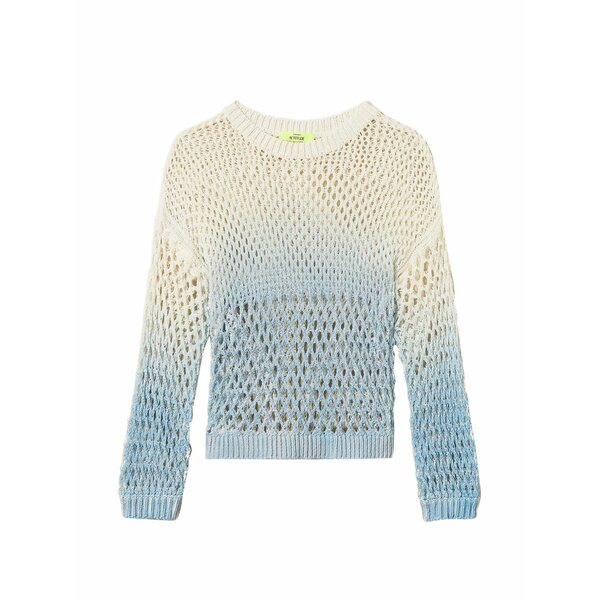 ツイン仕掛ける レディース プルオーバー トップス X myfo open-knit top White