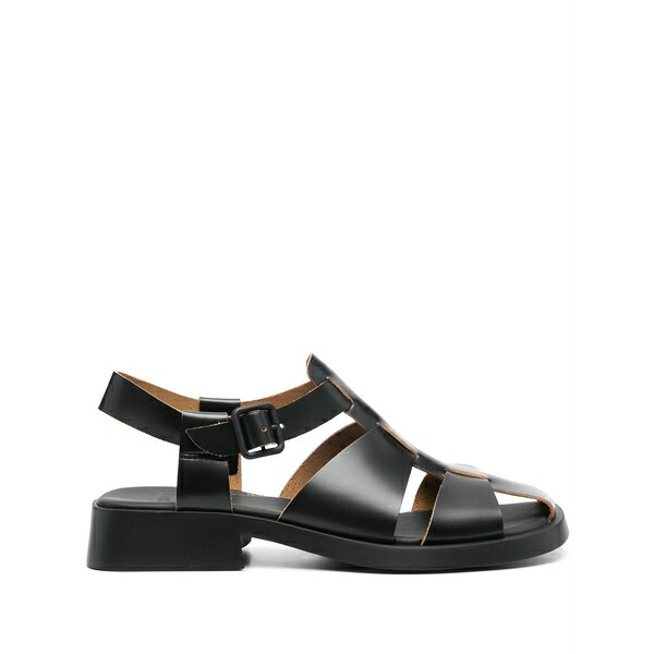 カンペール レディース サンダル シューズ Dana buckled sandals Black｜asty