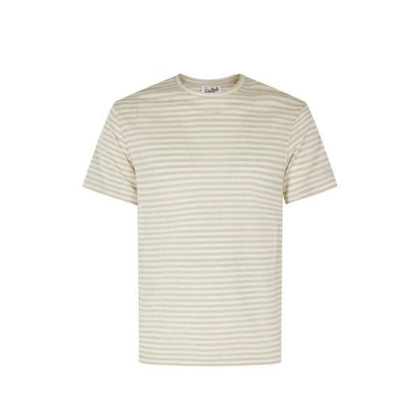 エムシーツーセイントバース メンズ プルオーバー トップス Striped t-shirt Neutrals