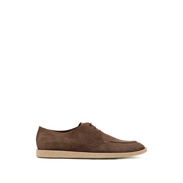 バレット メンズ お召しものシューズ シューズ Leather derby shoes Brown