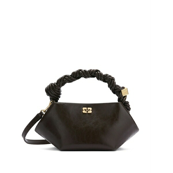 ガニー レディース トートバッグ 御徒面子 Mini bou bag top-handle tote bag Brown