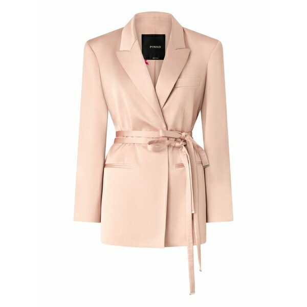 ピンコ レディース 上衣＆上衣 アウター Rapa belted wrap jacket Pink