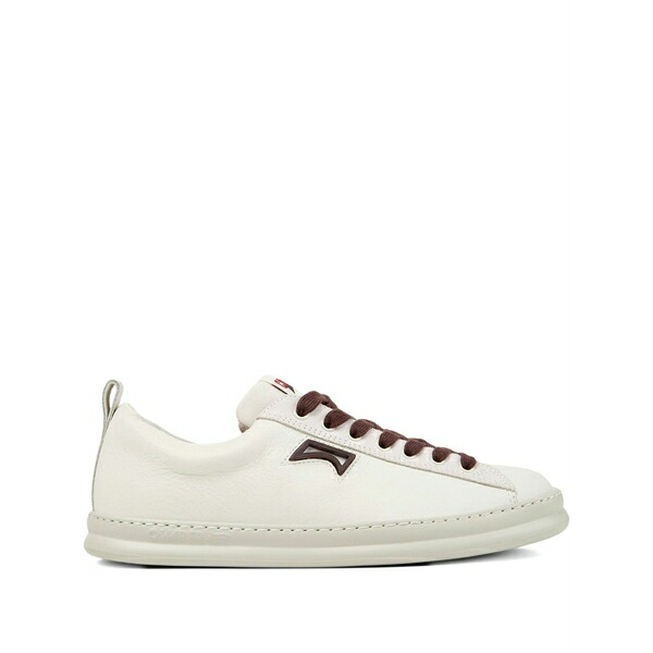 カンペール メンズ スニーカー シューズ Runner leather lace-up sneakers White
