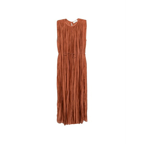 ロベルトコリーナ レディース 衣装 トップス Belted pleated maxi dress Orange
