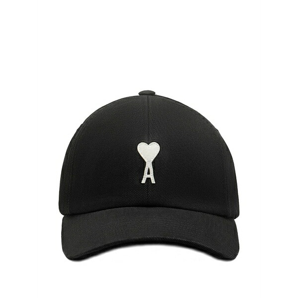 意中の女 メンズ かぶり笠 佩び物 Ami de coeur patch cotton cap Black