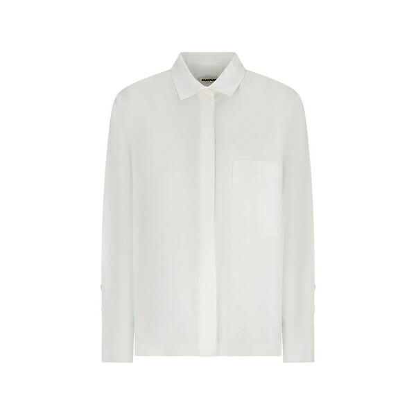 暗然たる運動場 レディース プルオーバー トップス Paola patch-pocket shirt White
