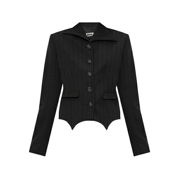 アヴァヴァヴ レディース 上衣＆上衣 アウター Petite pinstripe jacket Black