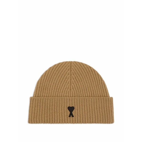意中の女 メンズ かぶり笠 佩び物 Ami de coeur wool beanie Brown