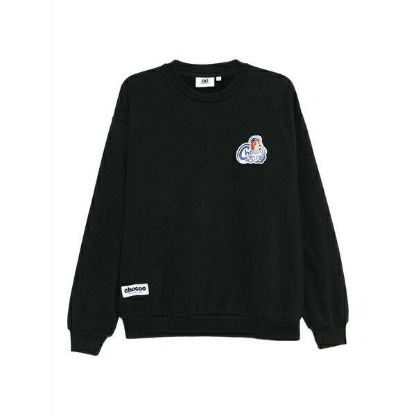 黒茶 メンズ パーカー・スウェットシャツ アウター Chocoo-pup sweatshirt Black
