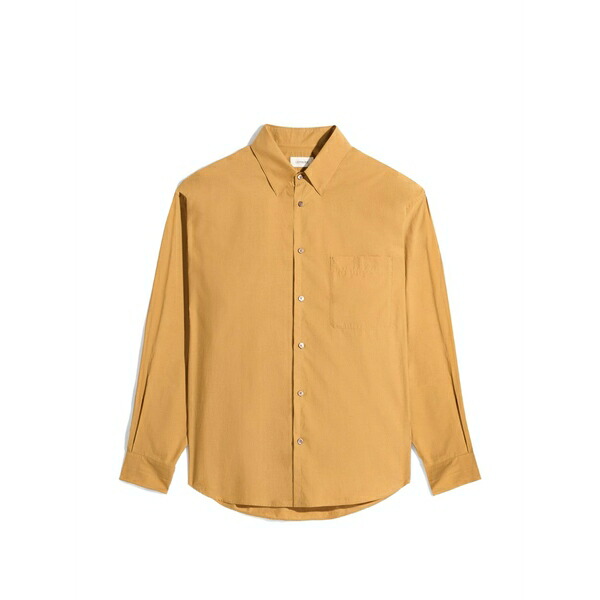 ルメール メンズ プルオーバー トップス Pocket regular shirt Brown
