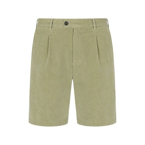 PTトリノ メンズ カジュアルパンツ ボトムス Pleated corduroy shorts Green|asty