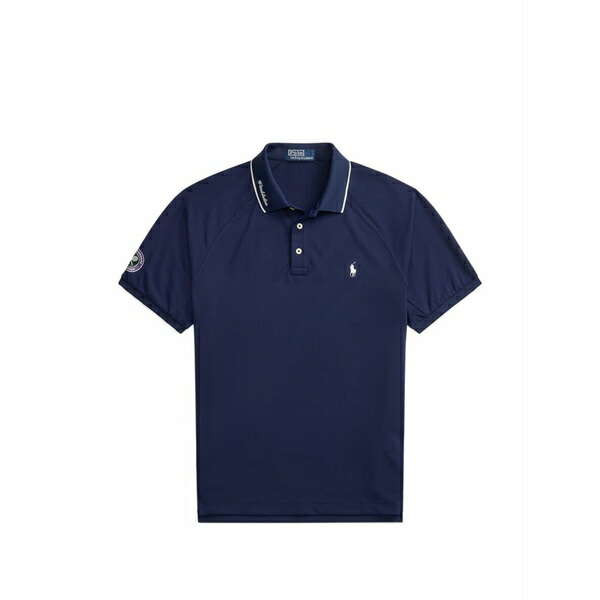 ラルフローレン メンズ スポーツシャツ トップス Raglan striped polo shirt Blue