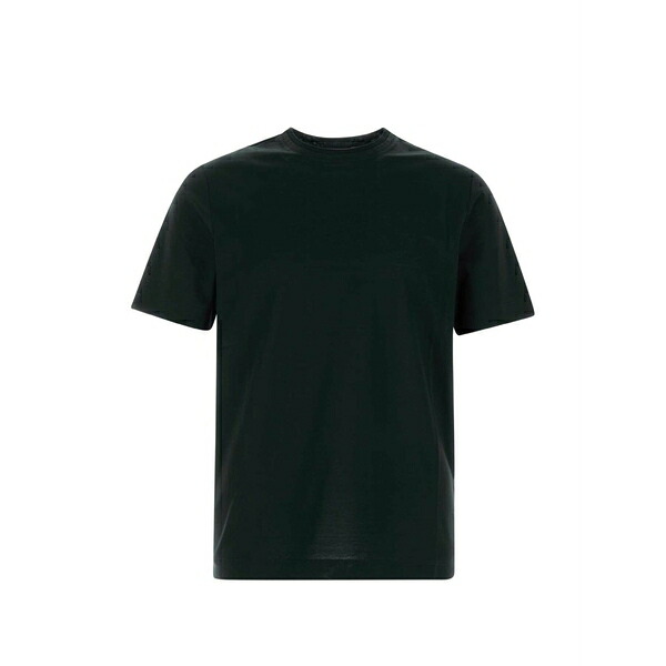カナーリ メンズ ティーシャツ トップス Cotton crew-neck t-shirt Black