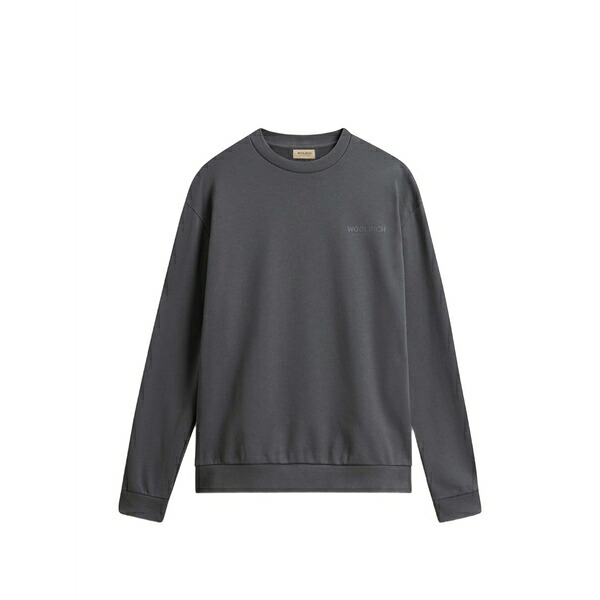 ウール リッチ メンズ パーカー・スウェットシャツ アウター Macro logo crew-neck sweatshirt Grey|asty