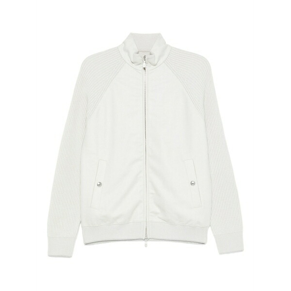 イレブンティ メンズ 上衣＆上衣 アウター Panelled bomber jacket White