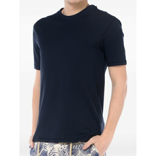 オジオ メンズ ティーシャツ トップス Short-sleeve crew-neck t-shirt Blue