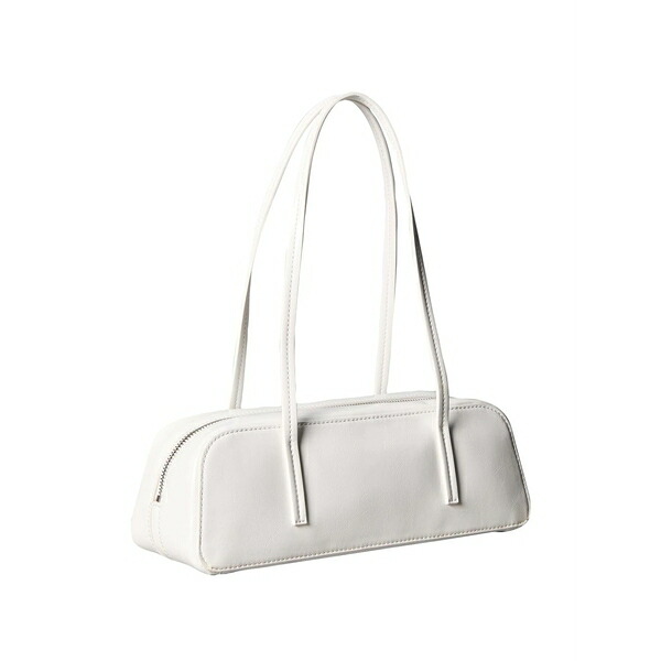 カルバンクライン レディース ショルダーバッグ 御徒面子 Logo-debossed zip-fastening shoulder bag White