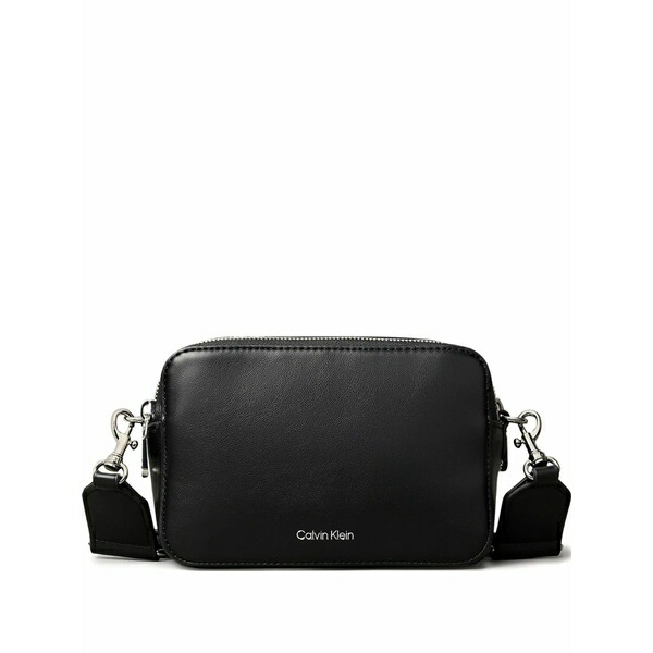 カルバンクライン レディース ショルダーバッグ 御徒面子 Zipped cross body bag Black