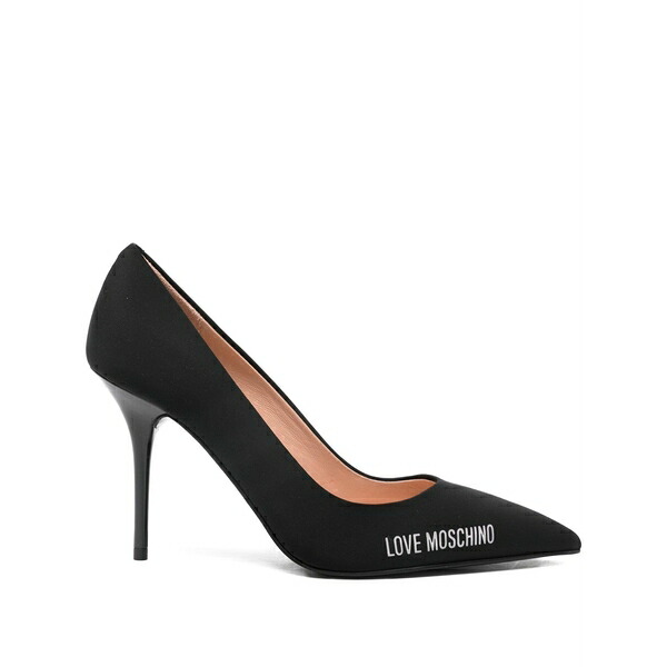 優しいこと モスキーノ レディース パンプス シューズ 100粍 leather pumps Black