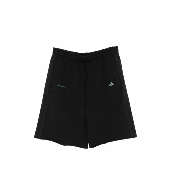アディダス メンズ 心地好いズボン下 ボトムス X entire studios logo-print side-stripe shorts Black