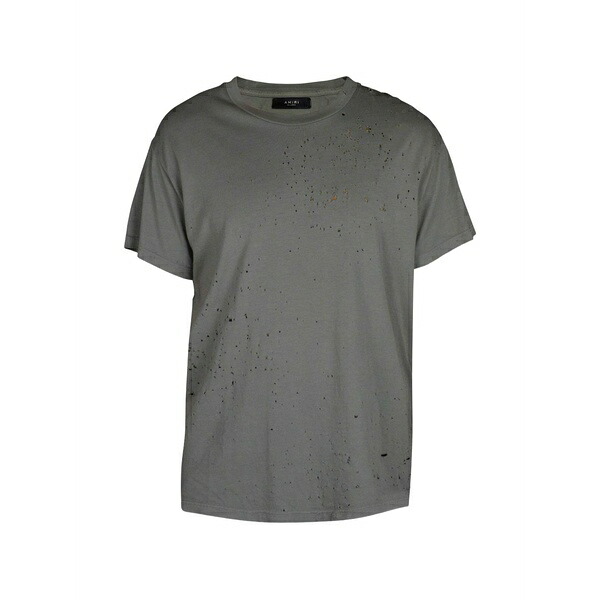 アミリ メンズ プルオーバー トップス Aged-effect t-shirt Grey