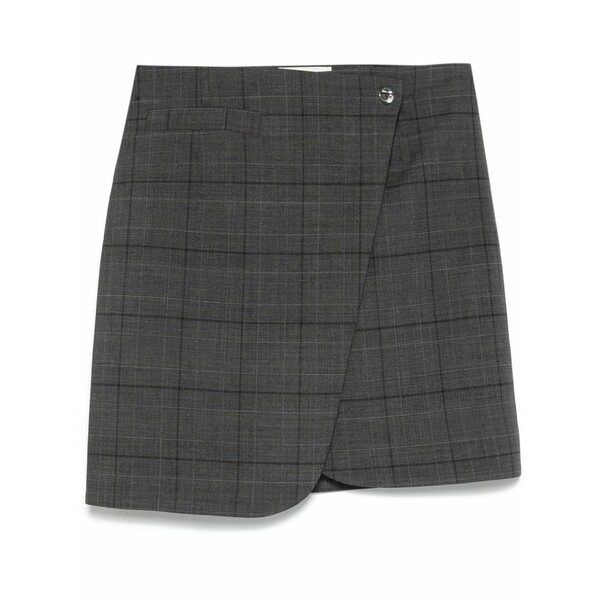 コペルニ レディース スコート ボトムス Wrap mini skirt Grey