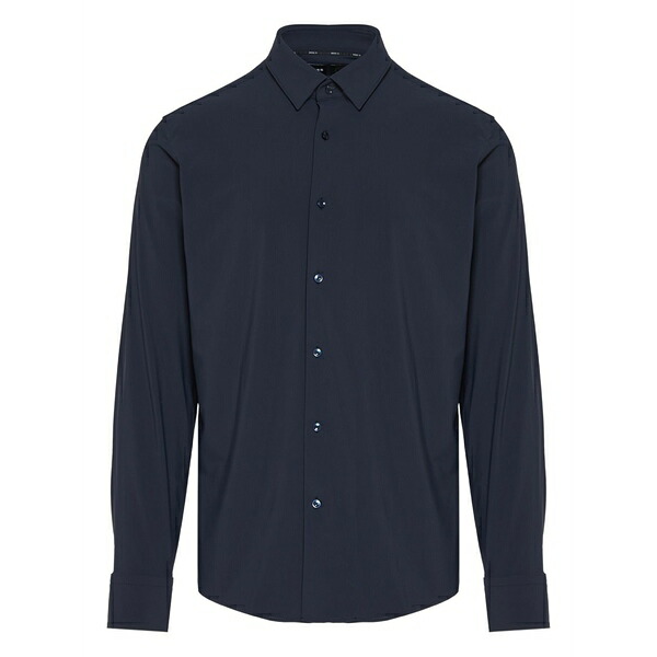 雇い主 メンズ ティーシャツ トップス Button-up shirt Blue