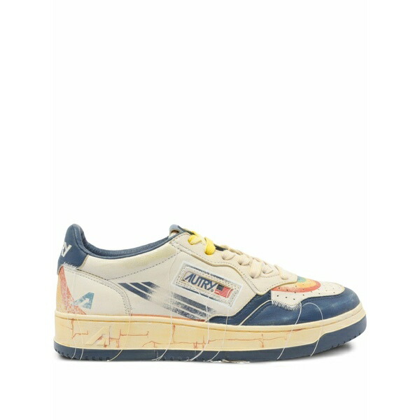 オートリー メンズ スニーカー シューズ Rainbow-detail low-top sneakers Neutrals