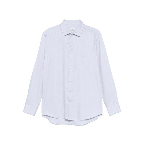エトロ メンズ ティーシャツ トップス Cotton shirt Blue