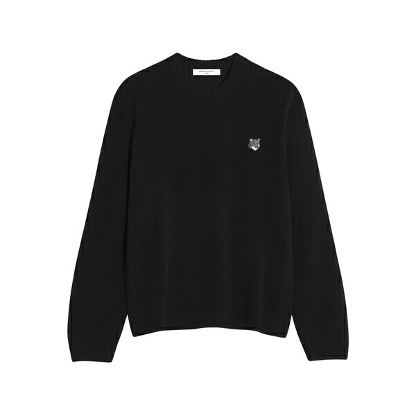 住み家 稲荷 メンズ 編み物\u0026プルオーバー アウター Wool sweater Black