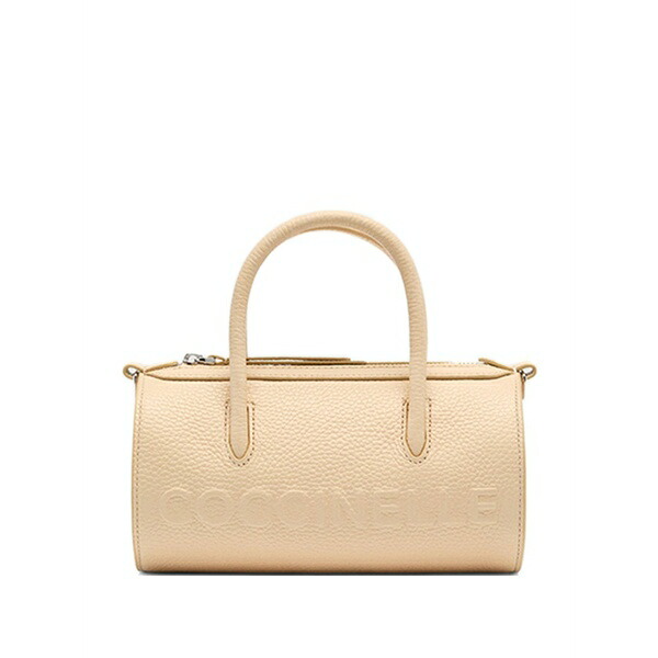 コチネレ レディース トートバッグ 御徒面子 Medium myrtha embossed cylindrical tote bag Neutrals