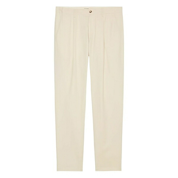マルコポーロ メンズ 心地よいズボン下 ボトムス Pleat-detailed trousers Neutrals