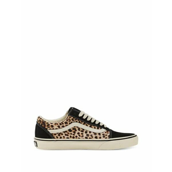 バンズ メンズ スニーカー シューズ Old skool leopard-print sneakers Black