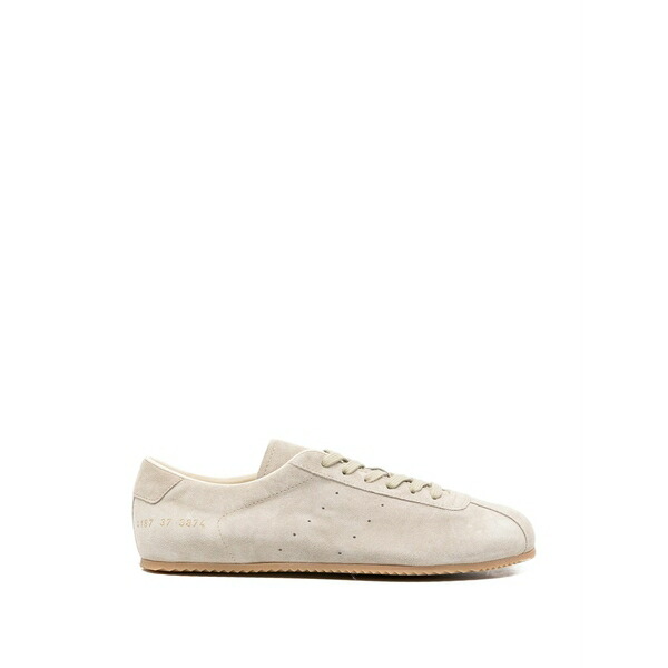 コモン・プロジェクツ レディース スニーカー シューズ Lace-up suede sneakers Neutrals｜asty