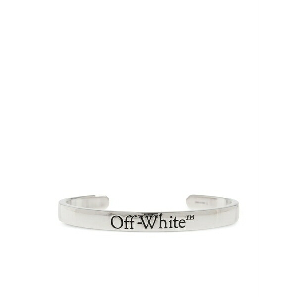 象牙色 メンズ ブレスレット・バングル・アンクレット 付属物 Engraved cuff bracelet Silver