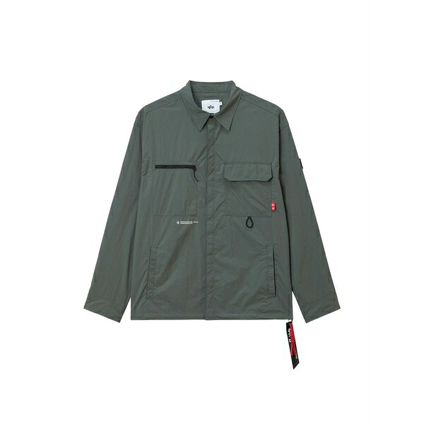イズエ メンズ 上衣＆上衣 アウター Zip pocket jacket Green