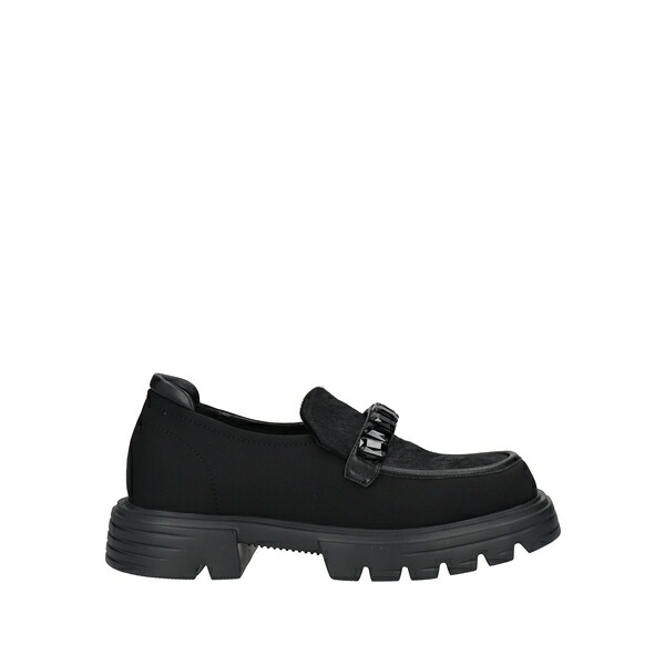 【送料無料】 ジャノット レディース スリッポン・ローファー シューズ Loafers Black