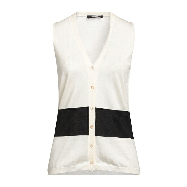 【貨物輸送無料】 ラ サクラ色 レディース ジレー アウター Cardigans White
