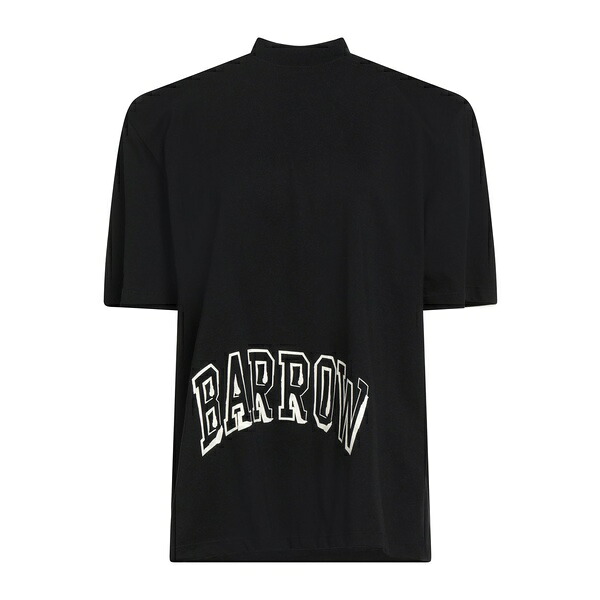 【送料無料】 バロウ レディース Tシャツ トップス T-shirts Black｜asty