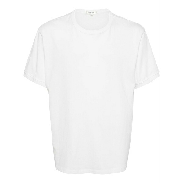 アレックス粉砕機 メンズ ティーシャツ トップス Slub crew-neck t-shirt White