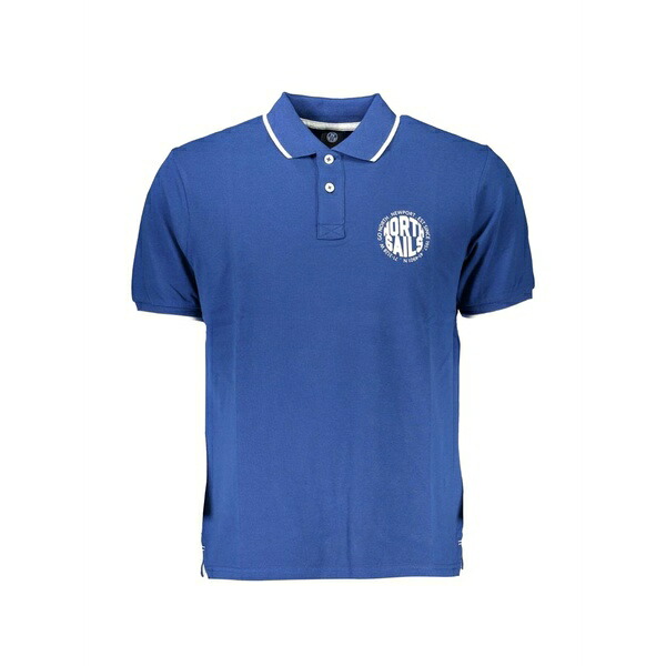 北の方大売り出し メンズ スポーツシャツ トップス Logo-detail tipped polo shirt Blue