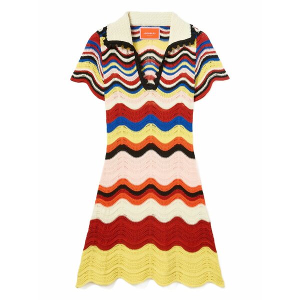 ラ・ダブル・ジェイ レディース 衣裳 トップス Chevron mini dress Pink