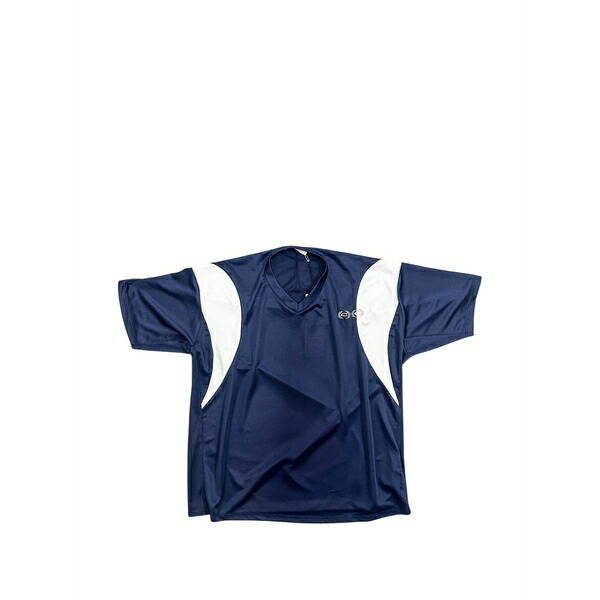 取り次ぎ メンズ プルオーバー トップス V-neck panelled t-shirt Blue