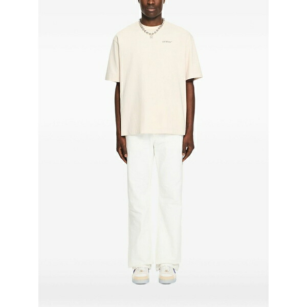 象牙色 メンズ プルオーバー トップス Arrow-print t-shirt Neutrals
