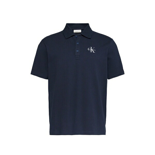 カルバンクライン メンズ スポーツシャツ トップス Logo polo shirt Blue