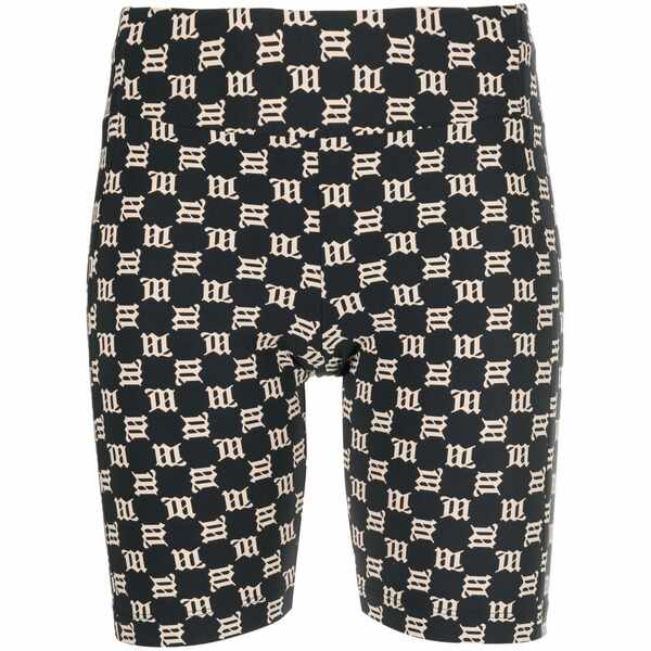 ミスビヘイブ レディース 心地好いズボン下 ボトムス Logo-print cycling shorts Black