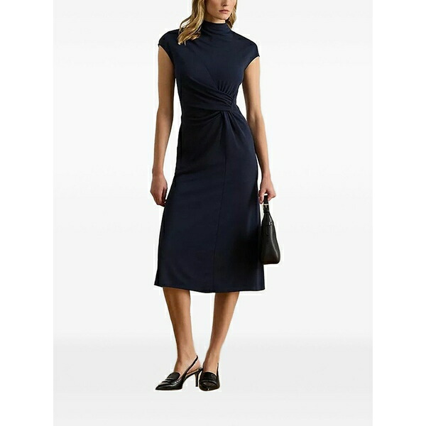 ラルフローレン レディース 衣裳 トップス Turtleneck twisted MIDI dress Blue