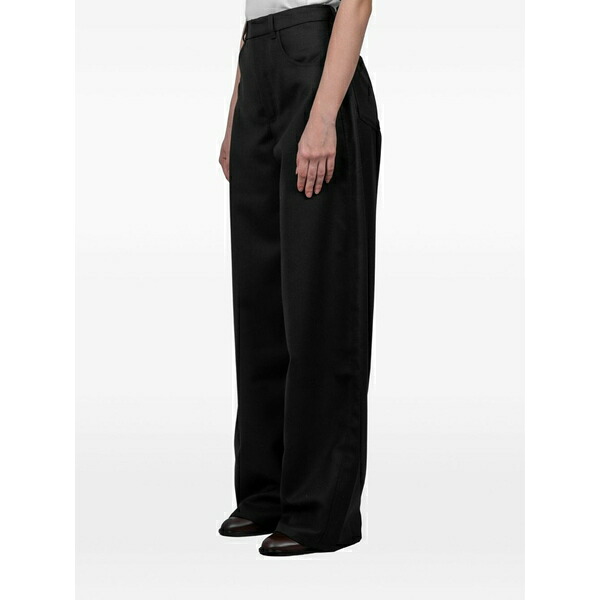 空想科学小説アール レディース 心地よいズボン下 ボトムス Soline high-waisted trousers Black