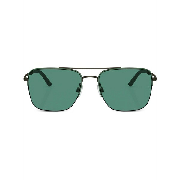 オリバーピープルズ メンズ サングラス・アイウェア アクセサリー R-2 square-frame sunglasses Green|asty