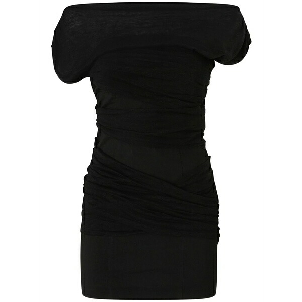 ピンコ レディース 衣裳 トップス Off-shoulder mini dress Black